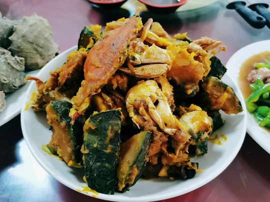 哈仙岛旅游美食之南瓜蟹，哈仙岛特色美食必吃系列